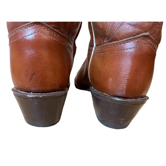 Acme 32972 Brown Men’s US 9.5C Leather USA Western Boots Shoes Cowboy VTG main image 4